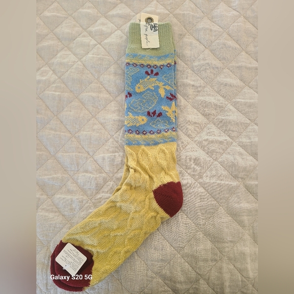 Other - Free People Koi Tall Patterned Sock
